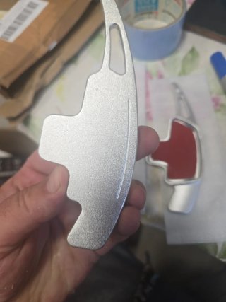 Extensiones Levas Volante Aluminio Rojo