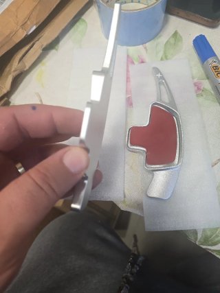 Extensiones Levas Volante Aluminio Rojo