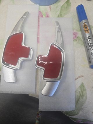Extensiones Levas Volante Aluminio Rojo