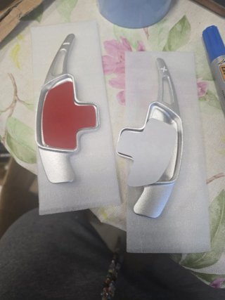 Extensiones Levas Volante Aluminio Rojo