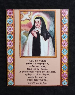 Cuadrito Poema Santa Teresa de Jesús