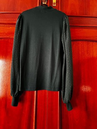 Blusa verde manga larga