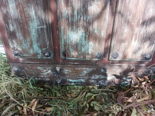 Puerta antigua madera para restaurar