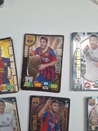 Cromos Balón de Oro Isco y diferentes jugadores