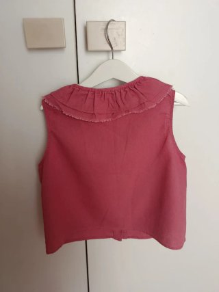 Conjunto Mango Blusa y Shorts color fresa