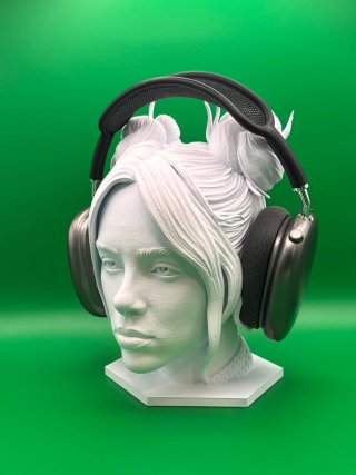 Testa 3D Billie Eilish Porta Cuffie PS5