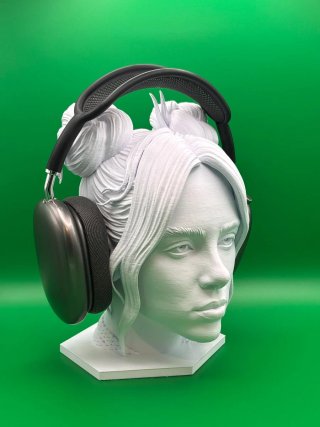 Testa 3D Billie Eilish Porta Cuffie PS5