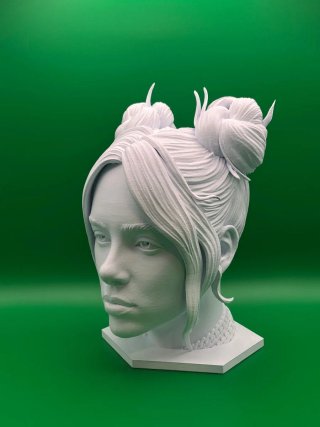 Testa 3D Billie Eilish Porta Cuffie PS5