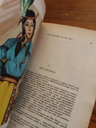 Sulle frontiere del Far-west libro di E.Salgari