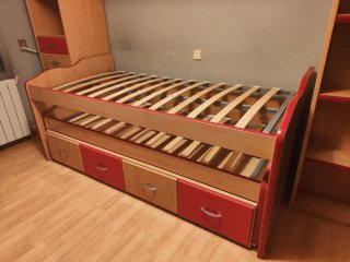 Dormitorio juvenil completo madera
