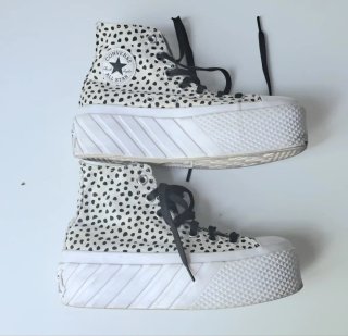 Converse plataforma estampado dalmata