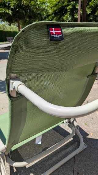 Silla de Playa Outwell Verde y Beige