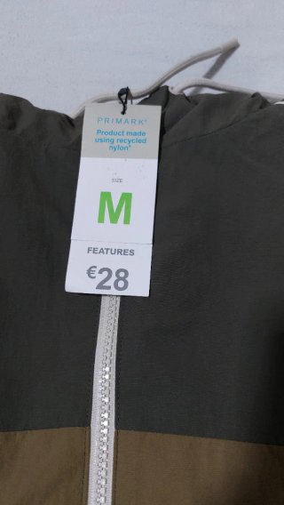 Chaqueta con banda color camel Talla M