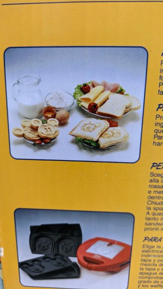 Sandwichera y gofrera Disney Ariete