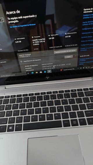 Portátil HP Intel Core i5 335GB 8 Gb RAM Táctil.