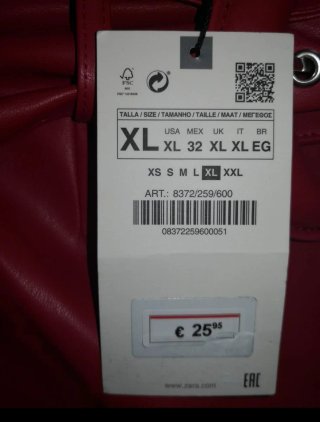 Pantalón efecto piel Zara mujer rojo