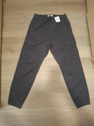Pull&Bear Pantalones Cargo Talla S Gris