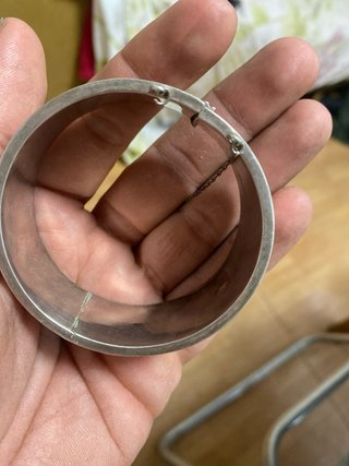 Pulsera de plata grabada