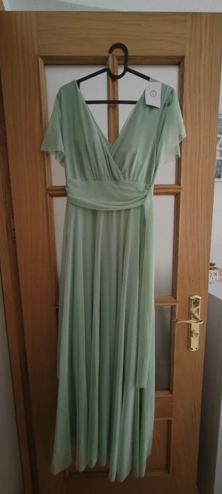 Vestido fiesta verde M