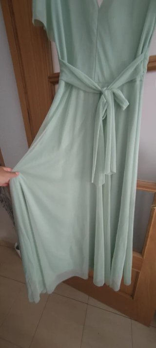 Vestido fiesta verde M
