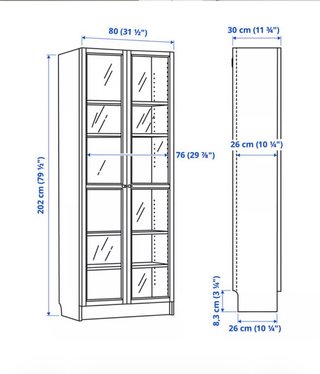 Estantería IKEA Billy Blanca con Puertas
