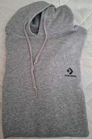 Sudadera Converse Gris con Capucha
