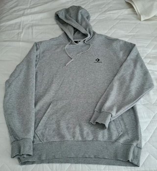 Sudadera Converse Gris con Capucha