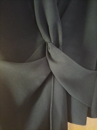 Kimono cruzado negro Zara