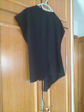Kimono cruzado negro Zara