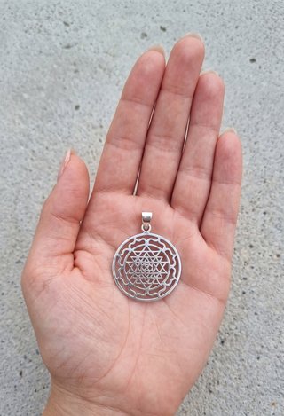 Colgante Plata Ley 925 Sri Yantra
