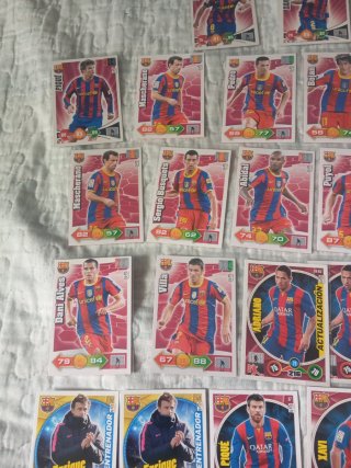 Lote cromos fútbol Barcelona Adrenalyn 2009-2014