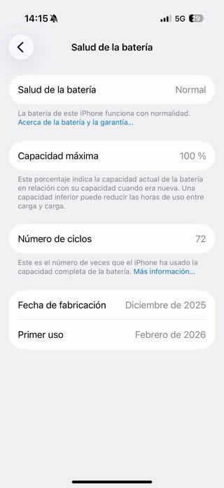 iPhone 17 Pro 256GB 100% Batería. Funda de regalo.