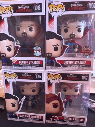 Pack 5 Funkos Marvel Multiverse of Madness