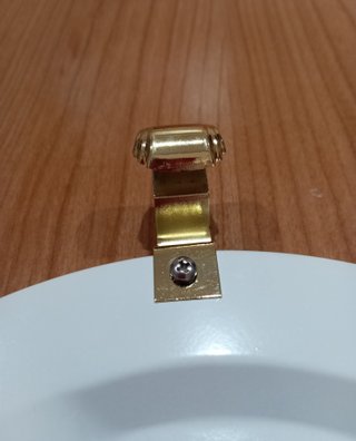 Lámpara Techo Alabastro Beige y Dorado