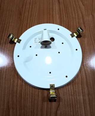 Lámpara Techo Alabastro Beige y Dorado