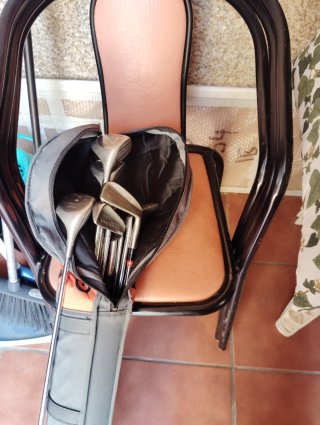 Palos de golf con bolsa