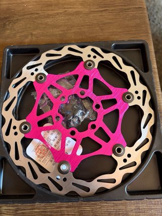 Disco Freno Bicicleta SNAIL 160mm Rosa