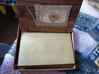Diario in legno grezzo