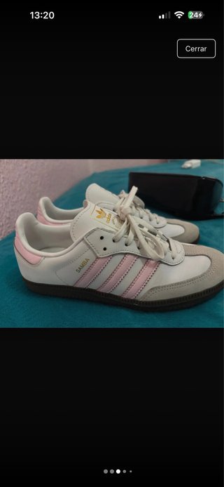 Zapatillas Adidas Samba Blancas y Rosas