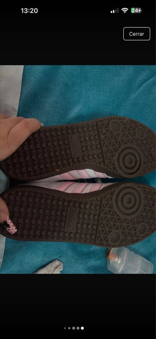 Zapatillas Adidas Samba Blancas y Rosas