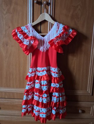 Vestido Flamenco Niña 6 Años