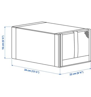 Caja para zapatos Ikea blanca