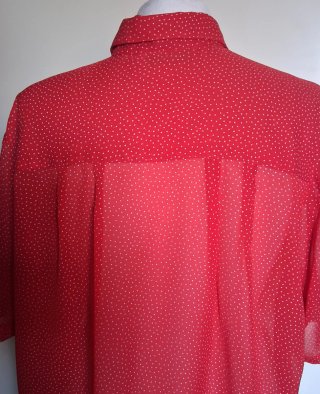 Camicia donna mezza manica pois