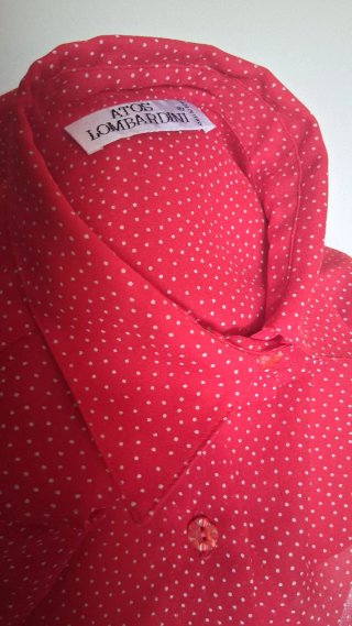 Camicia donna mezza manica pois