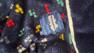 Bata de estar por casa con estampado Tetris
