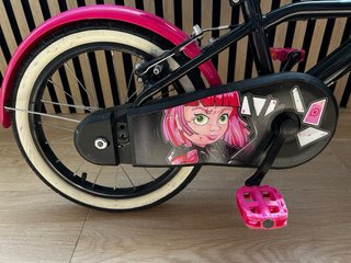 Bicicleta Btwin Niña Rosa y Negra
