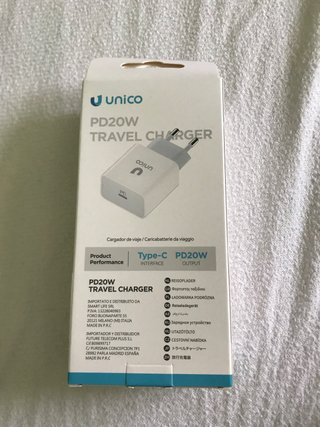 Cargador Unico PD20W Travel Charger