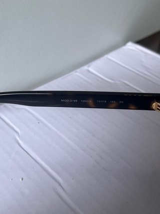 Gafas Aviador Versace Originales Negro/Dorado