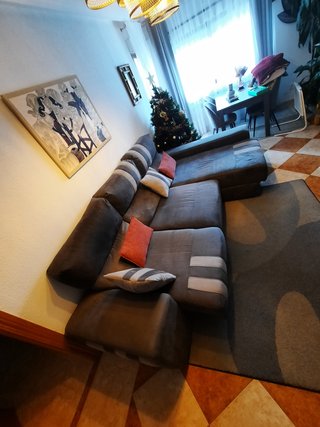 Sofá Cama Chaiselongue 3 Plazas Gris