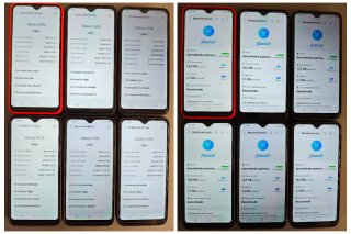6x Samsung Galaxy A20e 32GB 3GB Black/orange